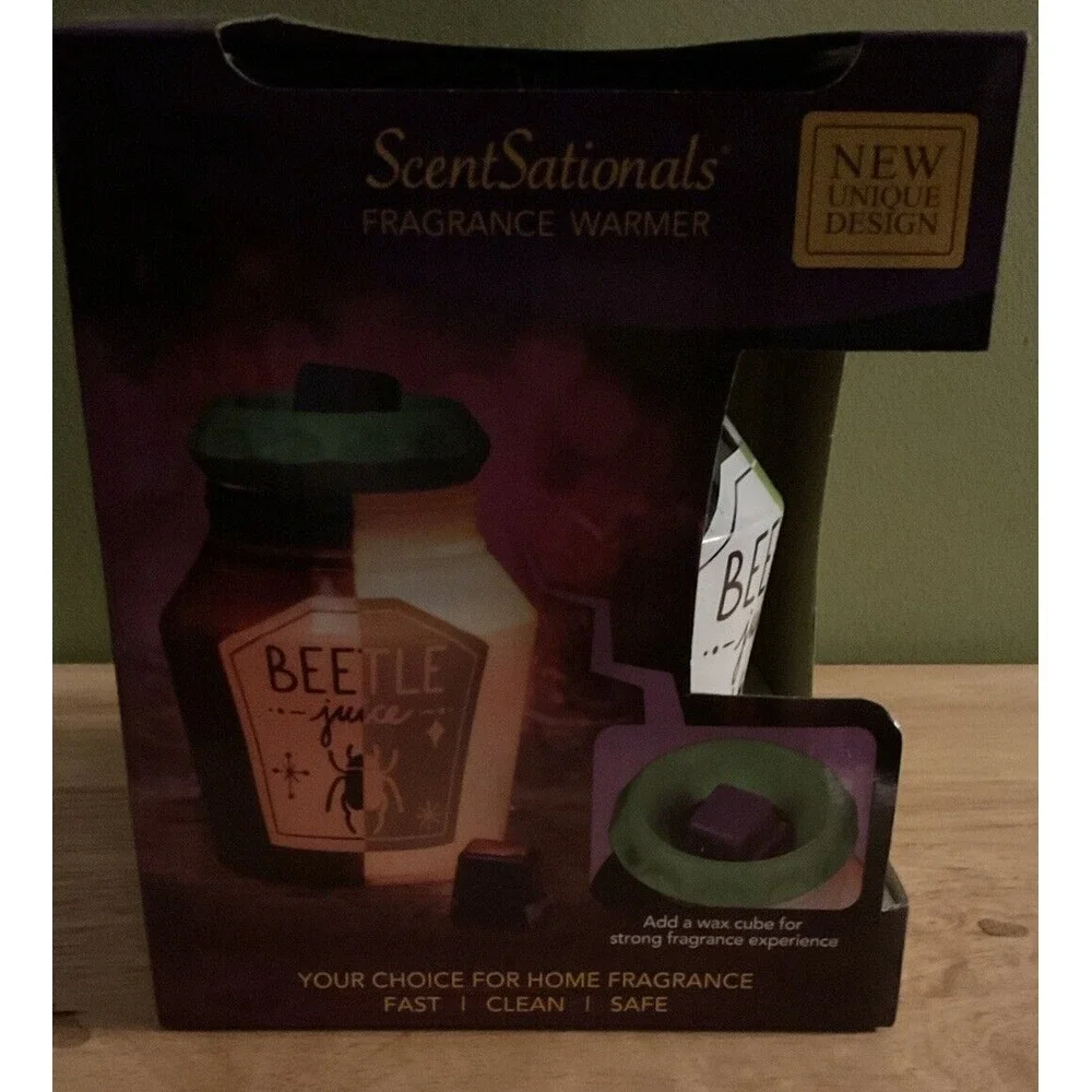 Beetlejuice Scentsationals Scent Warmer Brand New With‎ Bonus Wax Melts